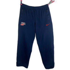 USA Hockey Nike Warm Up Pants Men's Large Therma Fit Track Pants Athletic Pants